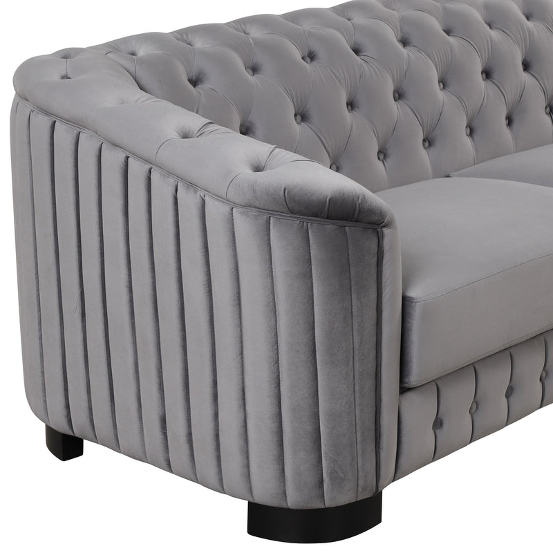 Sofa With Thick Removable Seat Cushion, 3 Seater