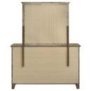 Hazlewood - 6-Drawer Bedroom Dresser With Mirror - Vineyard Oak