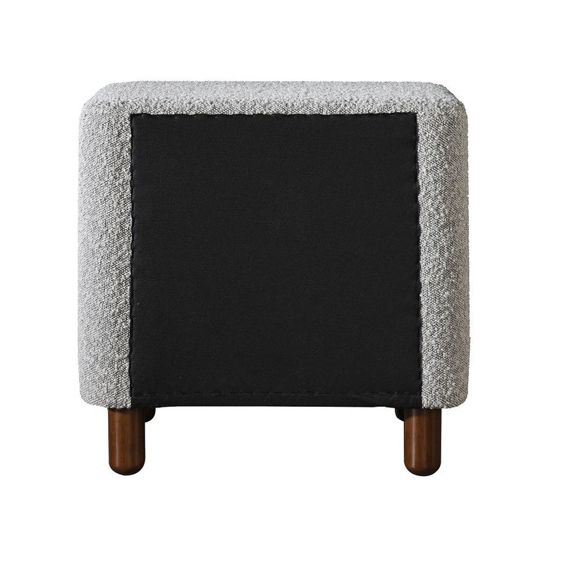 Cleo - Nightstand - Gray Boucle