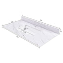 Bianco Carrara Venato Marble Vanity Top With Pre Drilled Faucet Hole And Undermount Sink