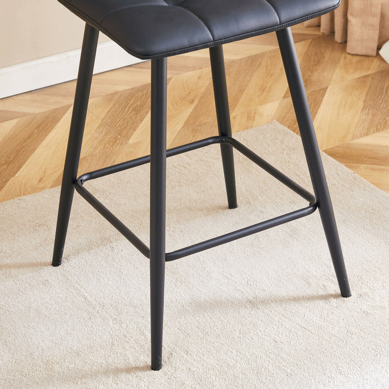 Bar Chair Set Comfortable With Metal Legs And Ergonomic Design