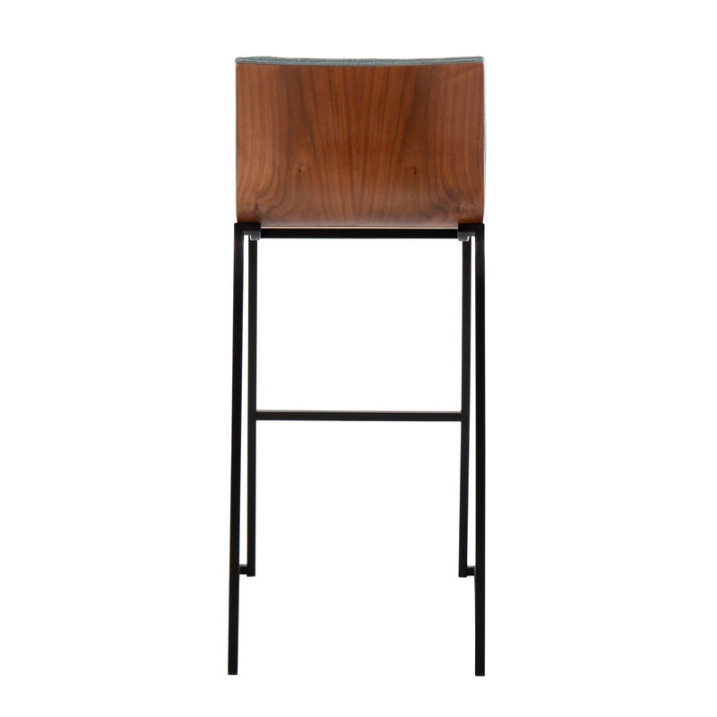 Mason Mara - Contemporary, Fixed Height Barstool (Set of 2)