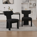Armless Curved Back Accent Chairs