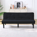 Versatile Corduroy Sofa Bed With Solid Wood Frame