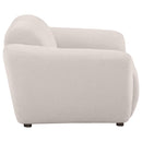 Destino - Chenille Upholstered Splayed Arm Accent Chair - Greige