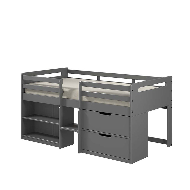 Fabiana - Twin Loft Bed - Gray Finish