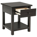 Payne - 1 Drawers Wood End Table with Shelf