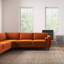 Amber - Velvet Corner Sectional Sofa