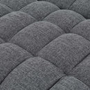 Sienna - Tufted Convertible Sleeper Sofa With Chaise - Gray