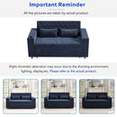 Pull-Out Sofa Bed Convertible Couch With Adjustable Backrest For Living Room