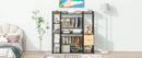 Open Style Wardrobe With Hanging Rails, Shelves And Drawers