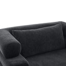 Oversized Chaise Lounge Sofa Bed With Deep Seat And Layered Armrests