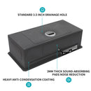 Undermount Stainless Steel Kitchen Sink With Pull Down Faucet & Ledge Workstation