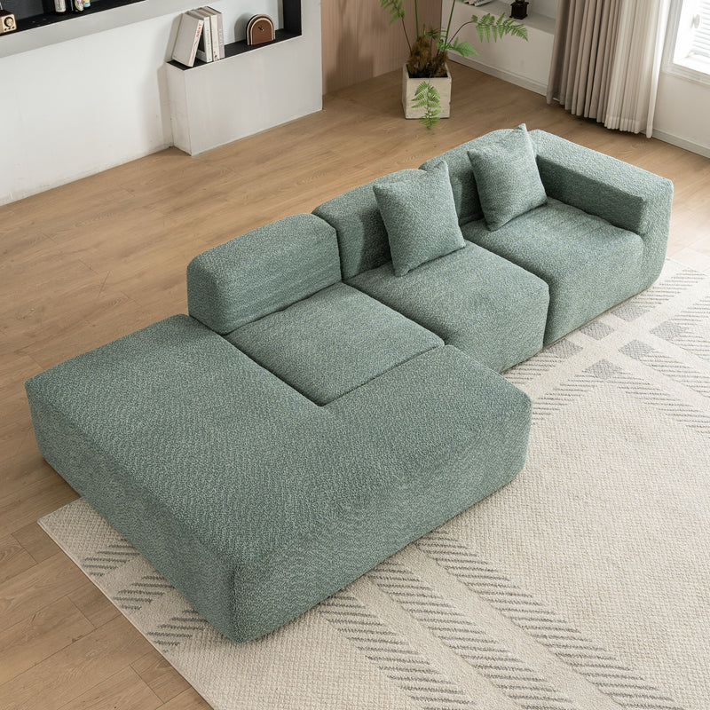 Sectional Sofa Full-Compressed Sofa Couch Free-Combined Sofa For Living Room