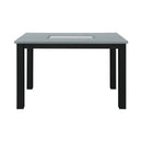 Dining Table Set With 4 Chairs, 5 Piece Set - Gray