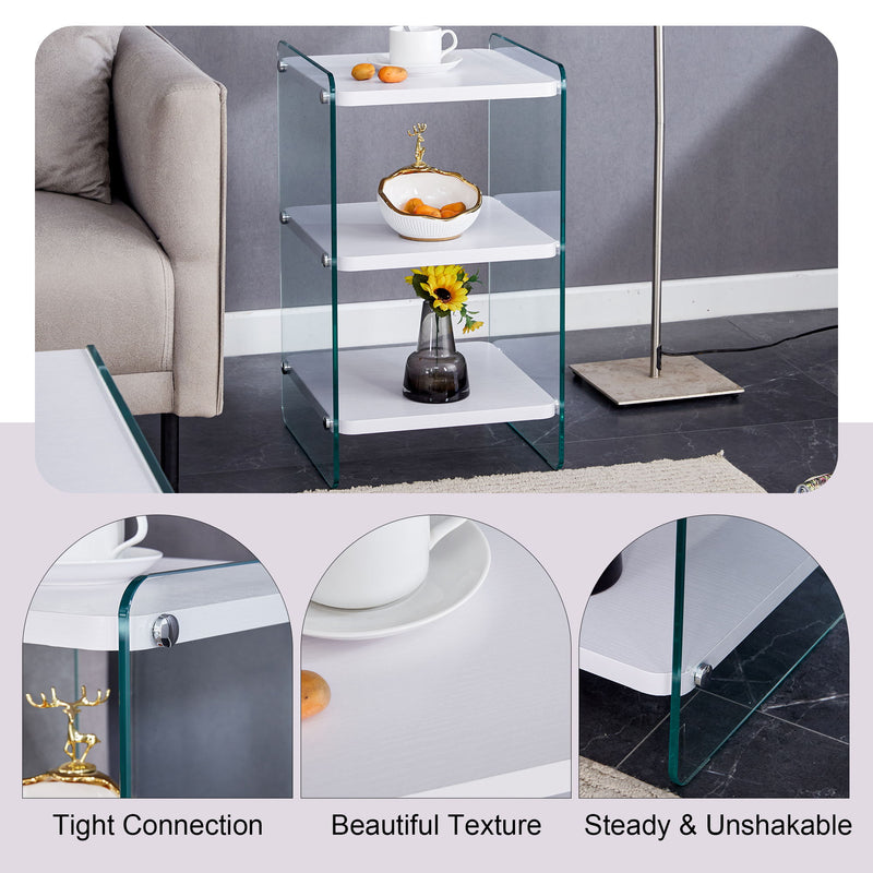 Modern 3 Layer Bedside Cabinet With Storage Function