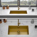 Gold Stainless Steel Undermount Kitchen Sink 36 X 19 X 9" 16 Gauge Deep Workstation Sink With Cutting Board And Accessories