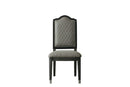 House Beatrice - Side Chair (Set of 2) - Two Tone Gray Fabric & Charcoal