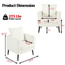 Modern Accent Upholstered Armchair With Pillow