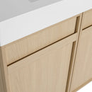 Freestanding Bathroom Vanity With Resin Sink & Soft Close Cabinet Doors