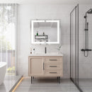 Medicine Cabinet With LED Vanity Mirror, Anti-Fog, Waterproof, Dimmable With Touch Switch