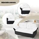 Modern Convertible Sleeper Sofa Bed With Pull-Out Queen Design, Side Storage & Thick Cushions