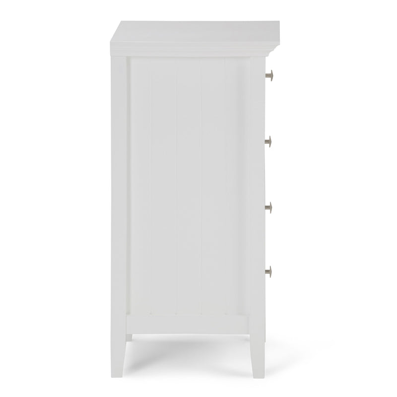 Acadian - Four Drawer Floor Storage Cabinet - Pure White