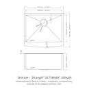 Farmhouse Kitchen Sink, Stainless Steel, Apron Front