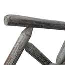 Durable Wooden Porch Rocker, Fir Log Rocking Chair