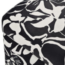 Luxury Storage Ottoman With Floral Patterned Fabric, Soft-Close Hinges, Multi Functional