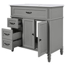 Bathroom Vanity With Sink, Freestanding Cabinet & Drawers