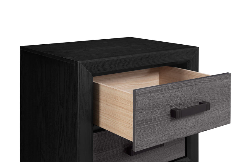 Soluto - Nightstand - Gray / Black