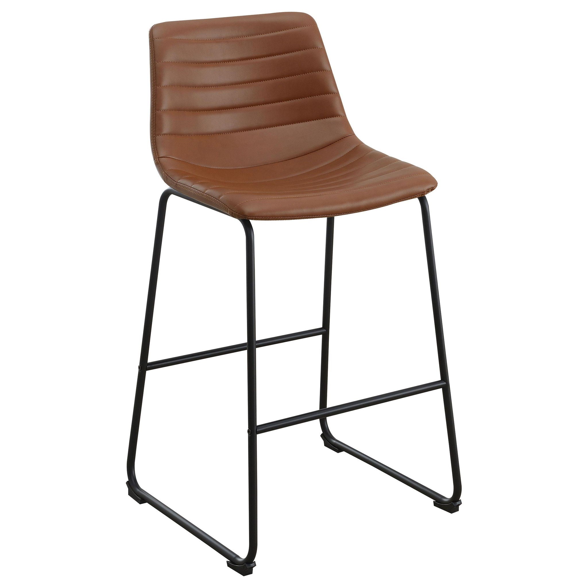Zuni Upholstered Counter Height Chair Saddle (Set of 2) - Atlantic Fine Furniture Melbourne FL