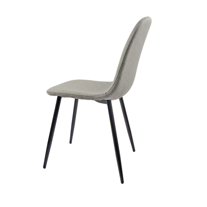 Modern Accent Dining Chairs Upholstered Seat, Metal Legs (Set of 4)