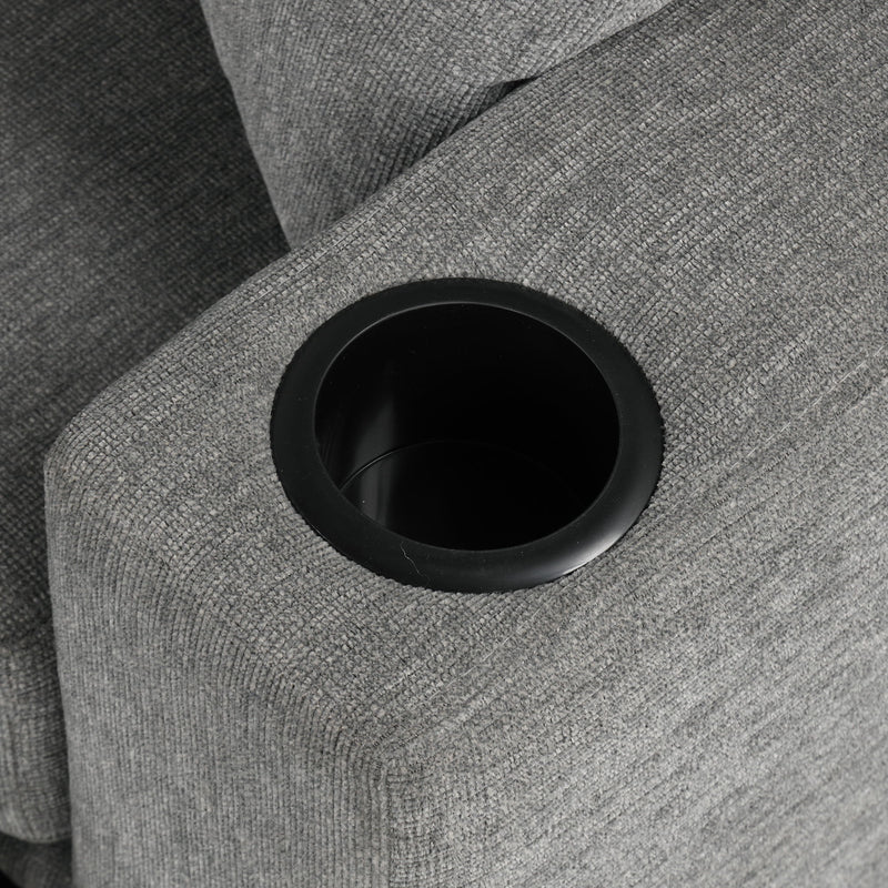 Single Pull Out Sofa Bed With USB Ports And Cup Holders