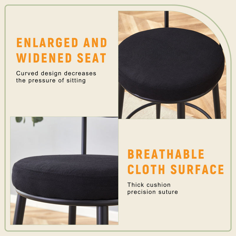 Fashionable Ergonomic High Legged Bar Chairs (Set of 2)
