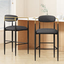 Counter Height Upholstered Barstools (Set of 2)