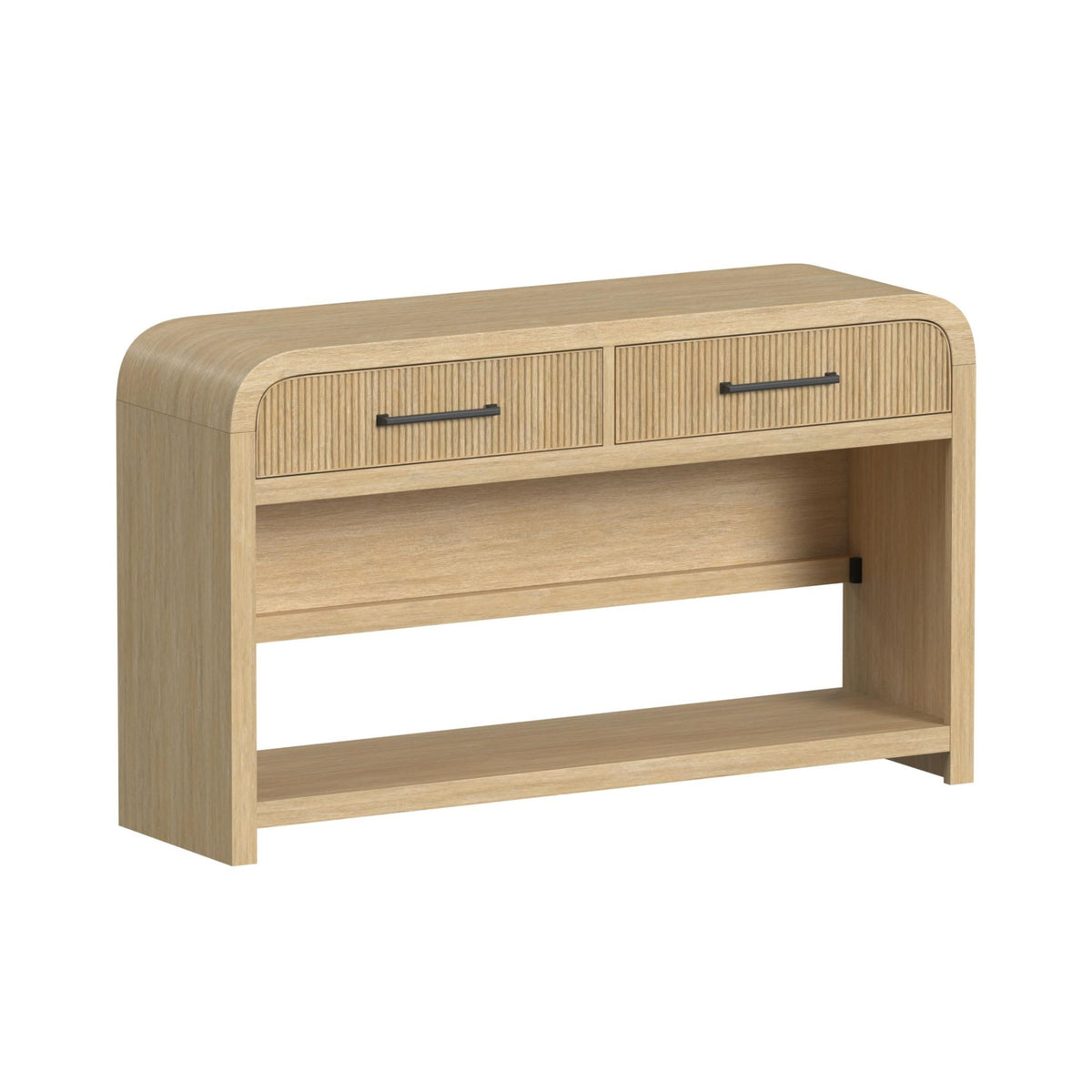 Ridgemont Sofa Table With Bottom Shelf in Black by Elements International