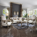 Dresden II - Coffee Table - Gold Patina & Bone