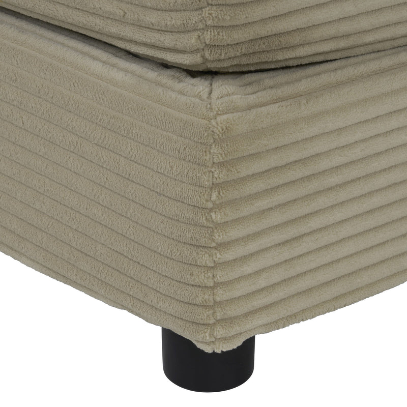 Modern Modular Sofa With Side Storage Pockets For Living Room