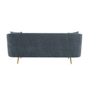 Nakendra - Sofa With 2 Pillows - Cobalt Blue Chenille