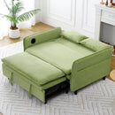 Modern Fabric Multi-Functional Sofa Bed With Adjustable Armrests And Backrests