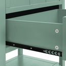 2 Drawer Side Table, American Style, End Table, Suitable For Bedroom, Living Room, Study