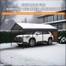 Heavy Duty Carport With Galvanized Roof And Enhanced Base - Anthracite