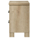 Oakglen - 2-Drawer Nightstand Bedside Table - Weathered Oak