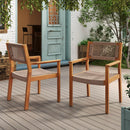 Outdoor Dining Patio Chairs (Set of 2)