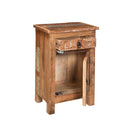 Carved Side Table - Natural