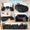 Modular U Shaped Sectional Sofa With Reversible Design