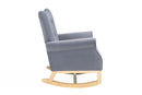 Modern Rocking Chair, Upholstered Accent Chair For Nursery, Small Contemporary Rocke