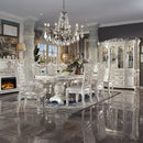 Vendom - Dining Chair (Set of 2) - PU & Antique Pearl Finish - Atlantic Fine Furniture Inc